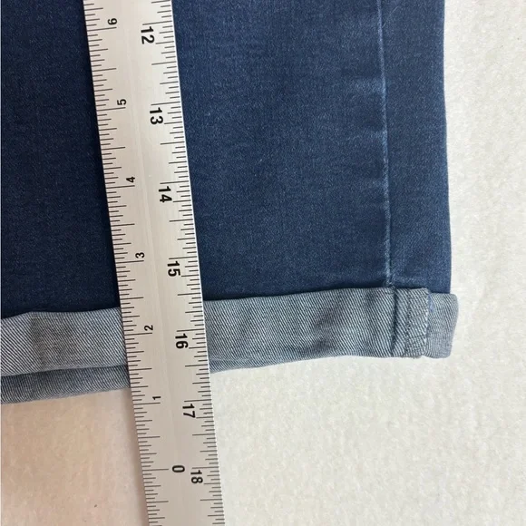 Justice Blue Denim Knit Waist Shorts – Size 16 - Picture 6 of 7